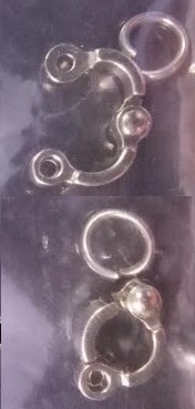 Cockatiel Parrot Steel Ring 2 Pc Set