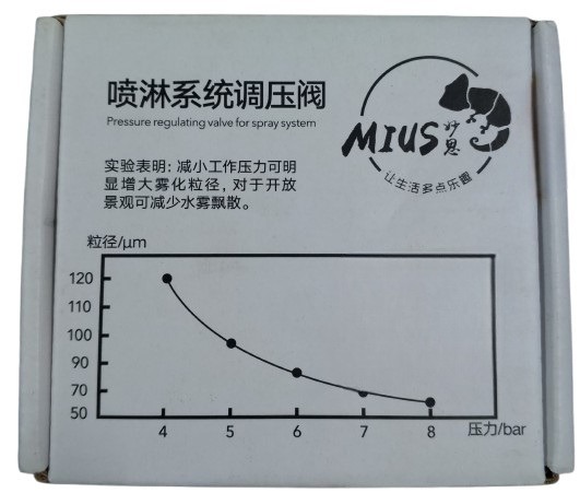 Mius Terrarium Sprinkler System Pressure Regulating Valve