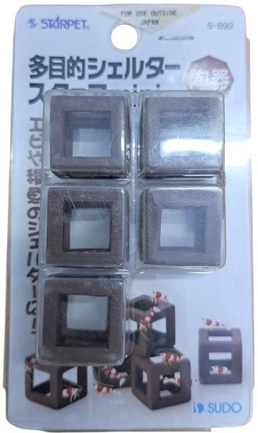 Sudopet Mini Ceramic Cubes Shrimps Shelter