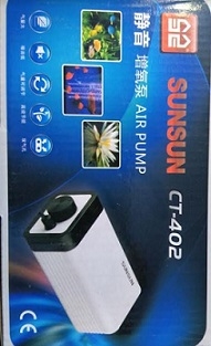 Sunsun Ct 402 Flow Adjustable Aquarium Air Pump