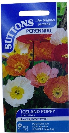 Suttons Iceland Poppy Special Mix Seeds