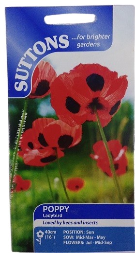 Suttons Poppy Ladybird Seeds 