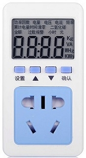 Terrariums Power Monitor Ac Digital Display Metering Socket