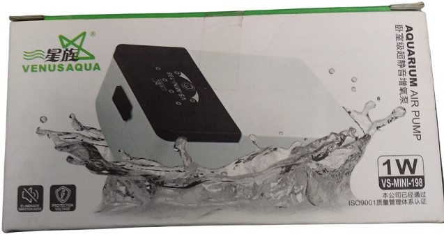 Venusaqua Auto Acdc Rechargeable Aquarium Air Pump